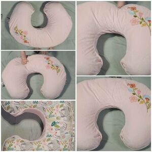 Boppy Pink Floral Nursing Pillow